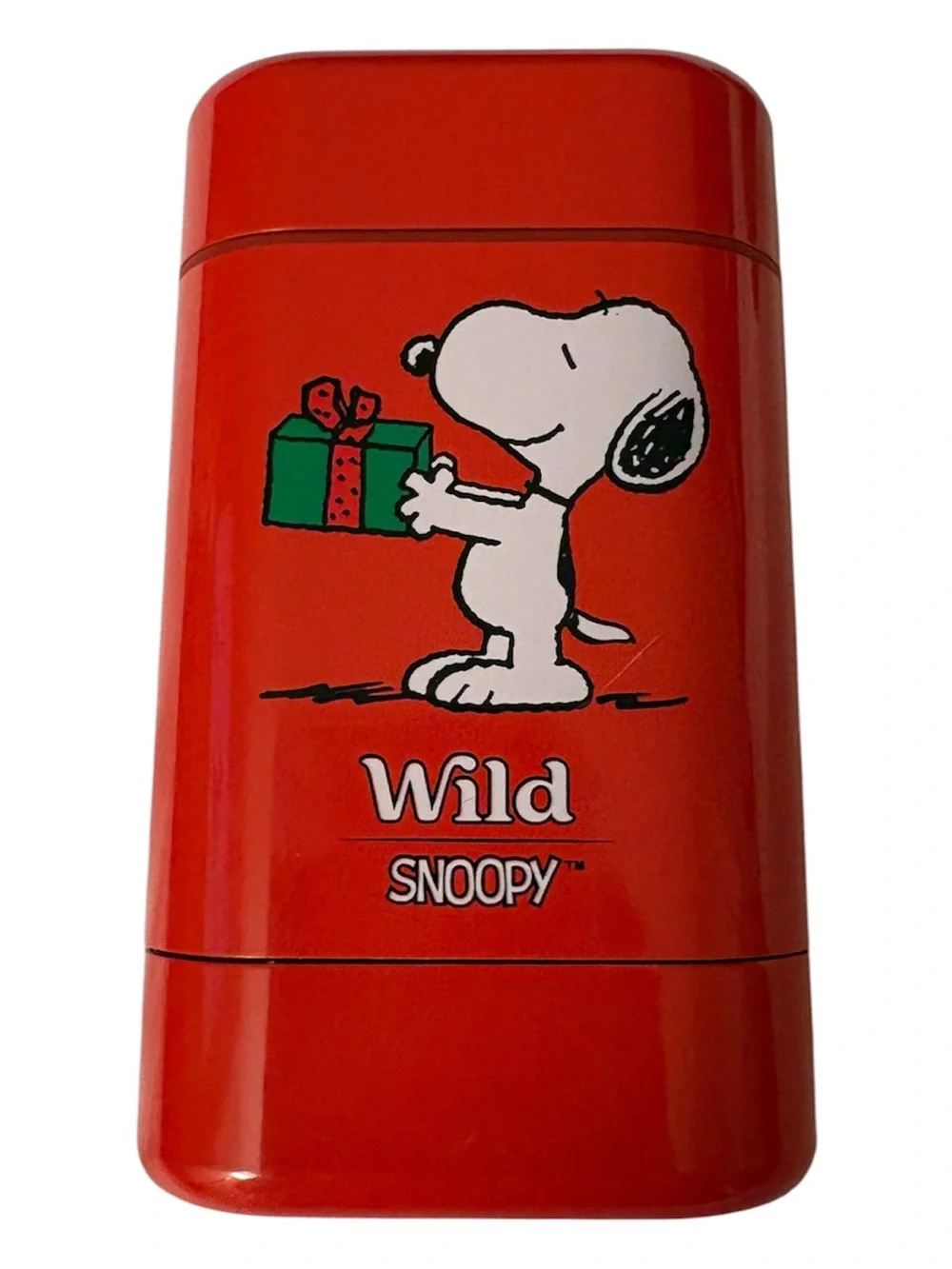 New Wild Snoopy Red Christmas Tin Case